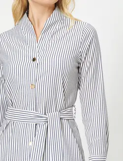 پیراهن کوتاه جلو دکمه دار زنانه