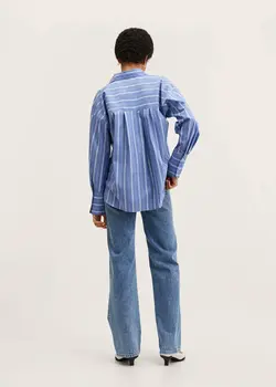 شومیز زنانه آبی منگو