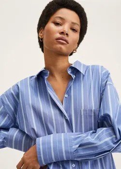 شومیز زنانه آبی منگو