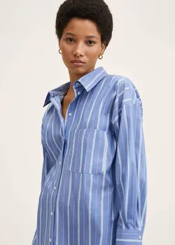 شومیز زنانه آبی منگو