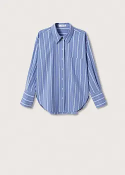 شومیز زنانه آبی منگو