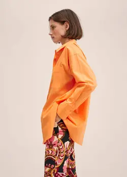 شومیز زنانه نارنجی منگو