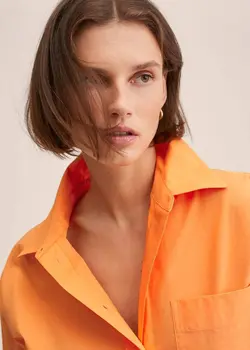 شومیز زنانه نارنجی منگو