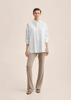 شومیز زنانه سفید منگو