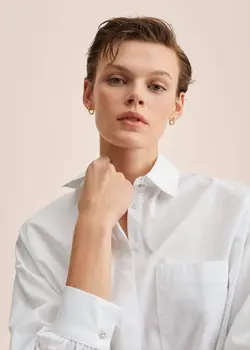 شومیز زنانه سفید منگو