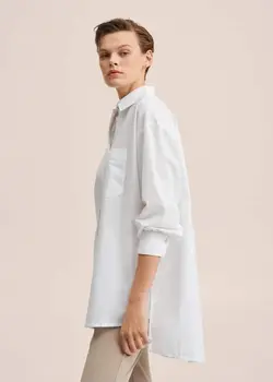 شومیز زنانه سفید منگو