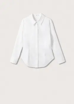 شومیز زنانه سفید تیره منگو