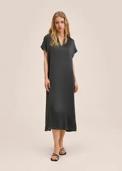 پیراهن بلند زنانه سبز منگو