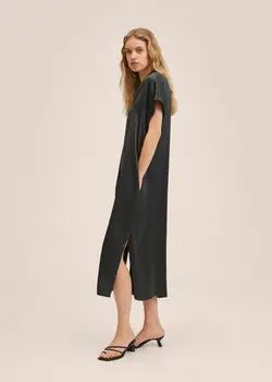 پیراهن بلند زنانه سبز منگو