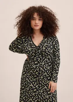 پیراهن بلند زنانه مشکی منگو