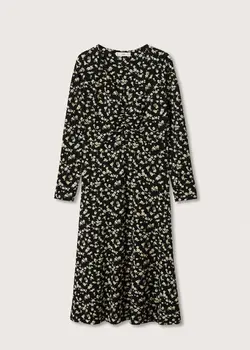 پیراهن بلند زنانه مشکی منگو