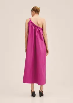 پیراهن بلند زنانه سرخابی منگو