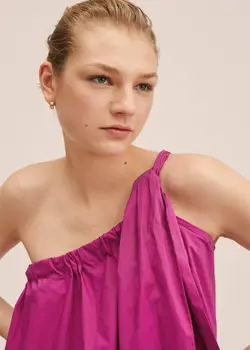 پیراهن بلند زنانه سرخابی منگو