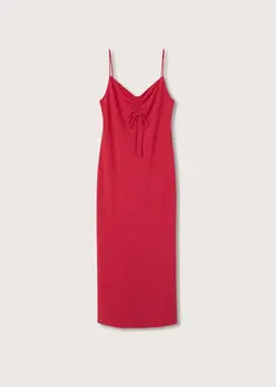 پیراهن بلند زنانه سرخابی منگو