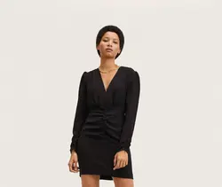 پیراهن کوتاه زنانه مشکی منگو