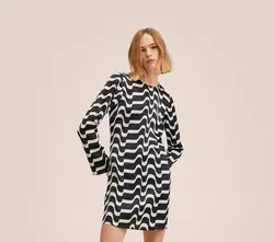 پیراهن کوتاه زنانه مشکی منگو