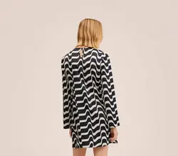 پیراهن کوتاه زنانه مشکی منگو