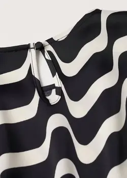 پیراهن کوتاه زنانه مشکی منگو