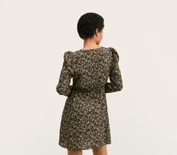 پیراهن کوتاه زنانه سبز منگو