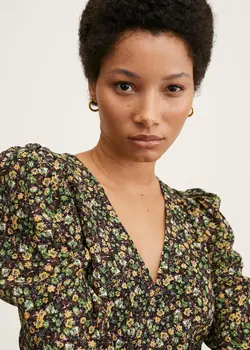 پیراهن کوتاه زنانه سبز منگو