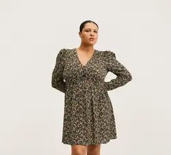 پیراهن کوتاه زنانه سبز منگو