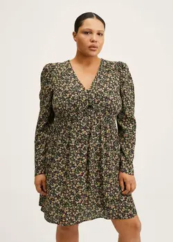 پیراهن کوتاه زنانه سبز منگو