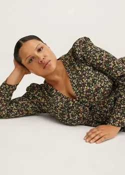 پیراهن کوتاه زنانه سبز منگو