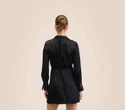 پیراهن کوتاه زنانه مشکی منگو