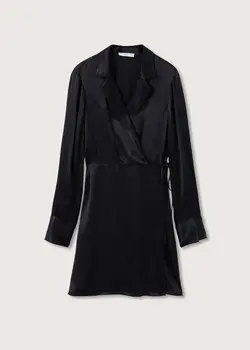 پیراهن کوتاه زنانه مشکی منگو