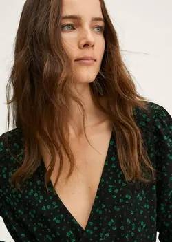 پیراهن کوتاه زنانه سبز منگو