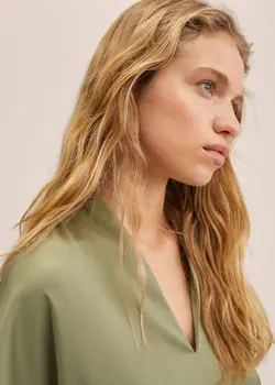 پیراهن بلند زنانه زیتونی منگو