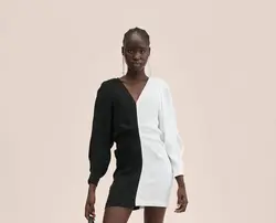 پیراهن کوتاه زنانه مشکی منگو