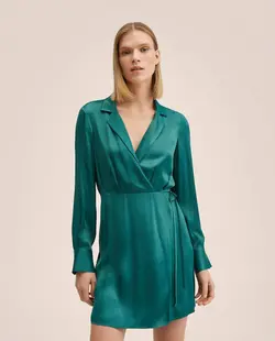 پیراهن کوتاه زنانه سبز منگو