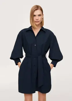 پیراهن کوتاه زنانه سرمه ای منگو