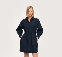 پیراهن کوتاه زنانه سرمه ای منگو