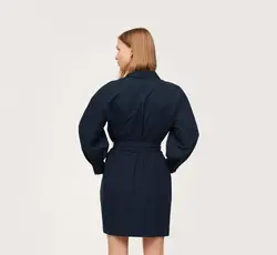 پیراهن کوتاه زنانه سرمه ای منگو