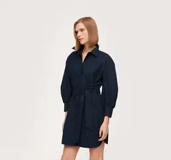 پیراهن کوتاه زنانه سرمه ای منگو