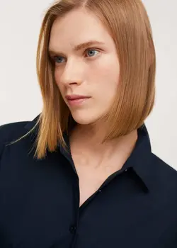 پیراهن کوتاه زنانه سرمه ای منگو