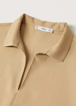 پیراهن کوتاه زنانه قهوه ای روشن منگو