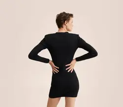 پیراهن کوتاه زنانه مشکی منگو