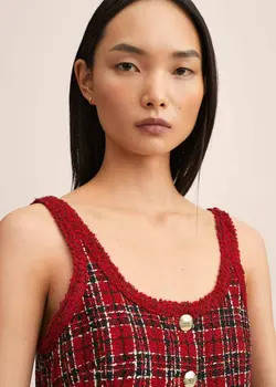 پیراهن کوتاه زنانه قرمز منگو