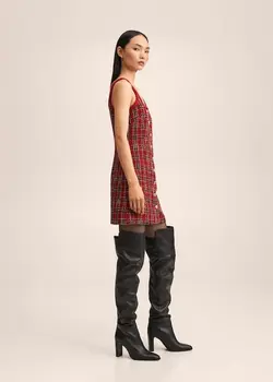 پیراهن کوتاه زنانه قرمز منگو