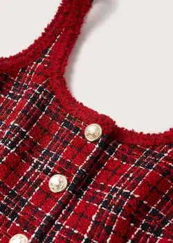 پیراهن کوتاه زنانه قرمز منگو