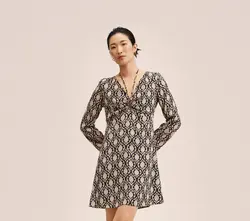 پیراهن کوتاه زنانه مشکی منگو