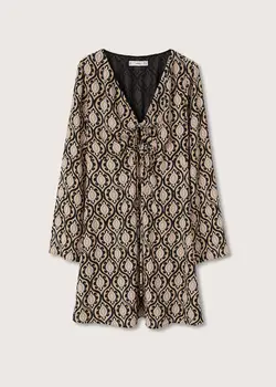 پیراهن کوتاه زنانه مشکی منگو