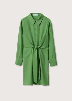 پیراهن کوتاه زنانه سبز منگو