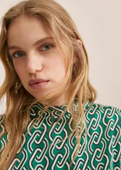 پیراهن کوتاه زنانه سبز منگو