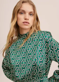 پیراهن کوتاه زنانه سبز منگو