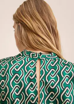 پیراهن کوتاه زنانه سبز منگو