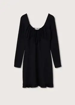 پیراهن کوتاه زنانه مشکی منگو